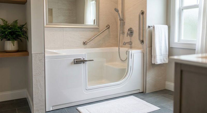 Senior Bathtub Installation in Newark, DE